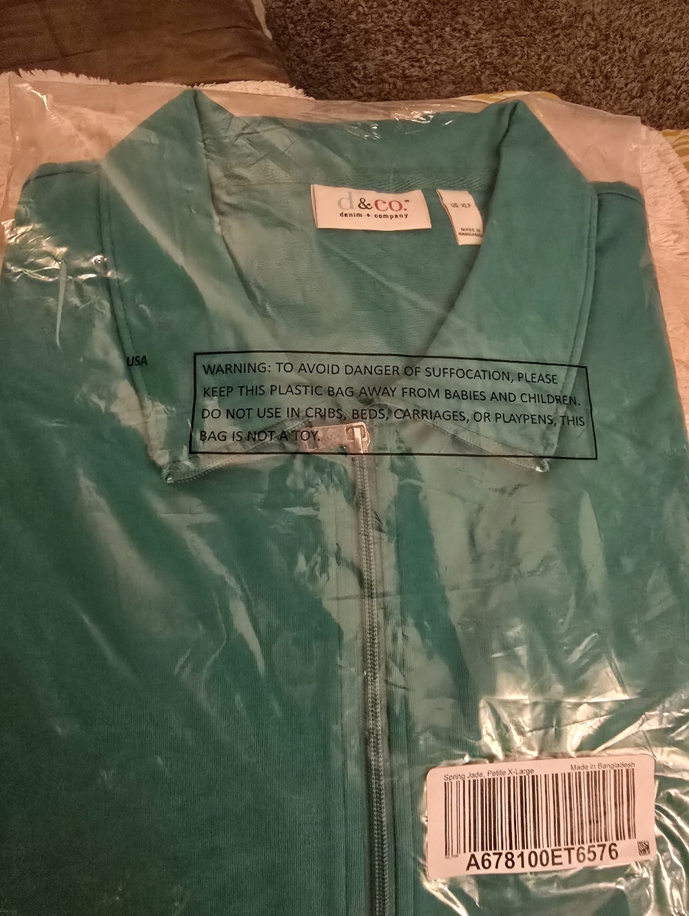 d&co. Spring Jade Zip-Up Jacket - Picture 4 of 7